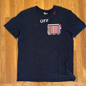 Nike Off-White Men's Black Graphic T-Shirt